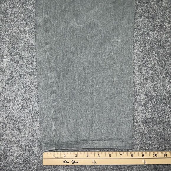 Lauren Jean Co Ralph Lauren Jeans Womens Size 14 Gray Denim Wide Leg - Picture 8 of 9